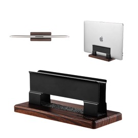 cowinational Vertical Laptop Stand for Desk - Adjustable Laptop Holder for MacBook & Most Laptops