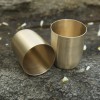 Handmade Pure Bronze Water Drinking Cup Glass Tumbler For Health