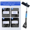 3 In 1 Extendable Ice Scraper Snow Brush, with Drying