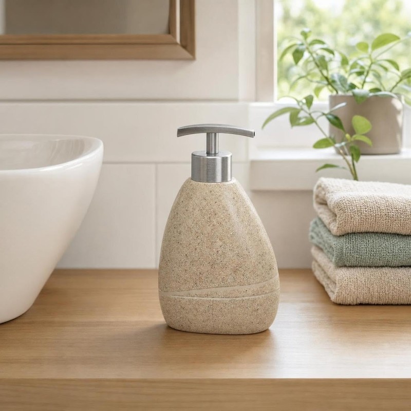 Kleine Wolke Stones Soap Dispenser Sand Beige