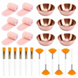 24 Piezas Kit Mezcla y Aplicación Mascarillas Faciales Ligero Kit Skincare con y s Limpiador Set Herramientas Faciales