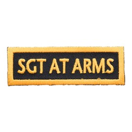 Sgt At Arms Yellow Patch, Club Rank Patches