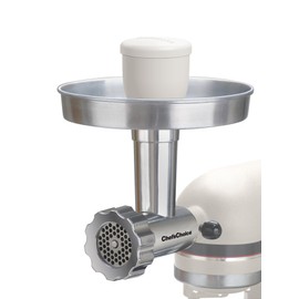 Chef’sChoice 796 Premium Food Grinder Attachment Designed to fit KitchenAid Stand Mixers, Silver,2 piece set
