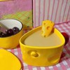 Ceramic Mug Cute Cheese Shape Fashionable Multifunctional Tea Cup with