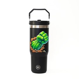 StellaBella Superhero Green Tumbler/Drinking Cup 30oz