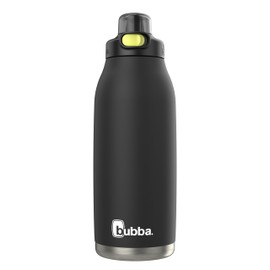 Bubba Radiant Stainless-Steel Pop-Up Straw, 40oz Water Bottle, Medium, Rubberized Licorice