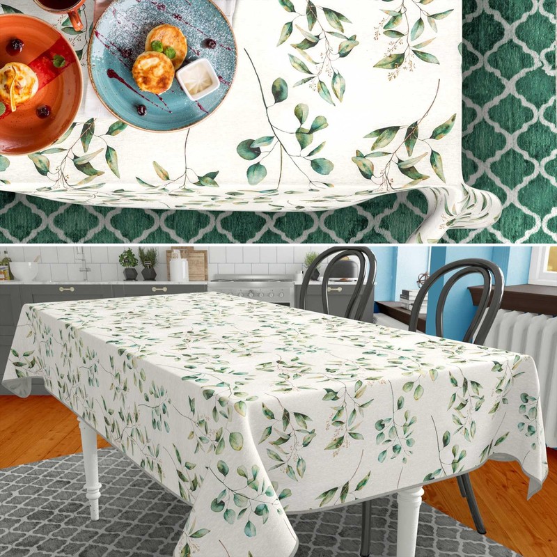 Fabric Tablecloth, Table Linen, Textile, Cotton, Polyester, Fabric, Washable, Easy
