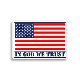 in God We Trust Sticker USA American Flag Decal Military Car Vehicle Window Bumper Patriotic Graphic