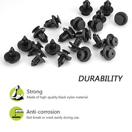 Angooni 7mm 8mm 10mm Compatible with Subaru Push Retainer Clips | Stronger Than Original OEM, 120PCS Fastener Rivet Clips Nylon Bumper Automotive Kit with Fastener Remover Tool