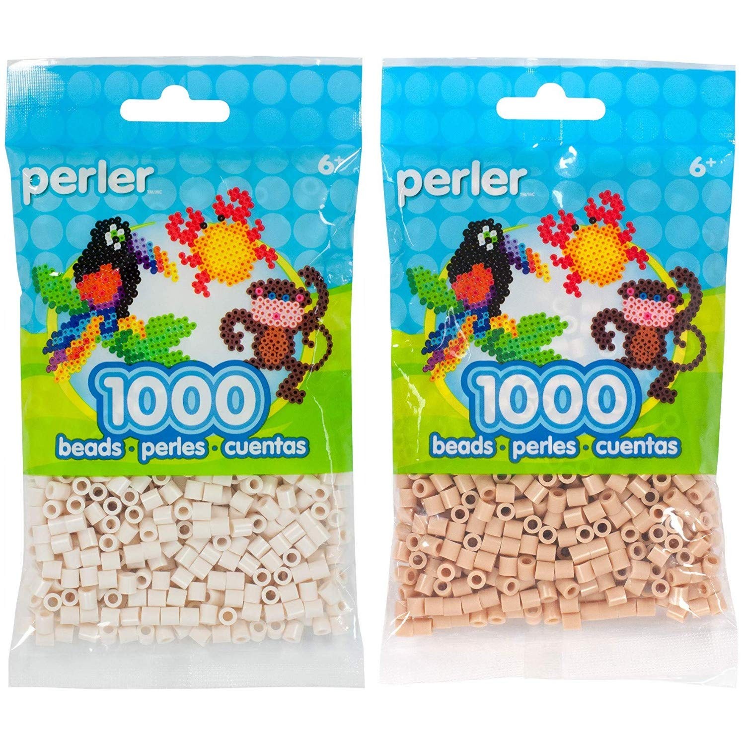 Perler Bead Bag 1000, Bundle of Toasted Marshmallow and Fawn (2 Pack ...