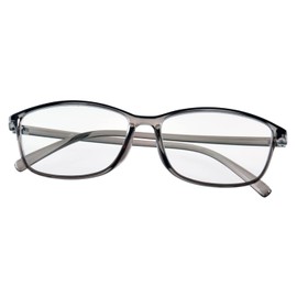 Zealot 2803F Women's Sunglasses, 10 Colors, Blue Light Reduction, Glasses, PC Glasses, No Prescription, For Night Driving, crystal grey