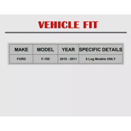 AutopartsMAXonline Drilled Rear Brake Rotors and Pads for 2004 2005-2008 Ford F-150 Lincoln Mark LT