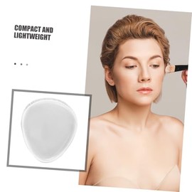 Esponjas de Base Maquillaje en de Silicona 2 de Transparentes Superficie Pcs Lisa Aplicación Uniforme Líquida y Corrector Retoques para para Adecuado Viaje