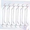 ABOOFAN 50Pcs Triangular Hole Board Hooks for Supermarket Shelving Thick