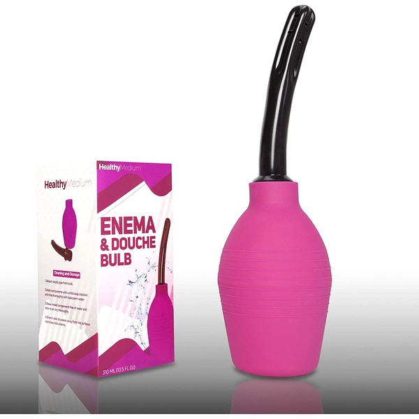 Enema Bulb for Men or Women – Douche Cleaner – 310 ml Capacity (Purple)