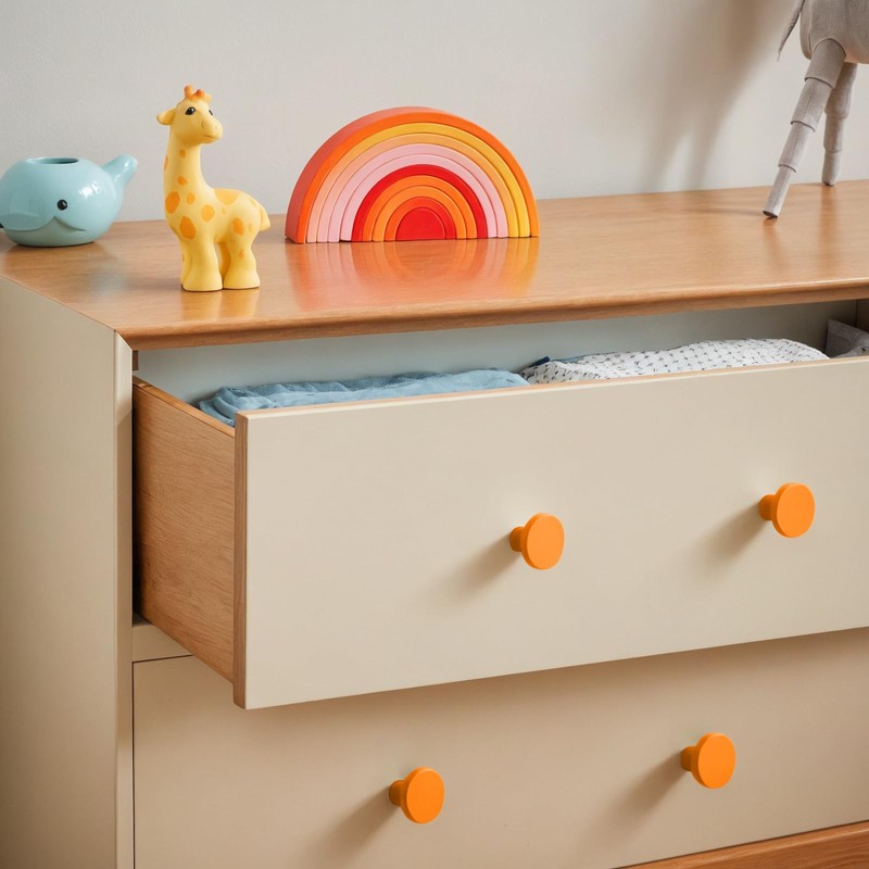 Ravinte 30 Pack Cabinet Knobs Orange Kitchen Cabinet Knobs Round