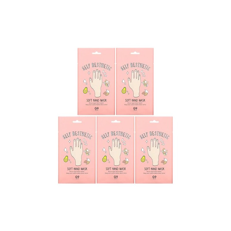 G9SKIN 【公式正規品】[5枚セット] セルフエステティック シリーズ (ソフトハンドパック) 手袋のように簡単ケア 韓国コスメ