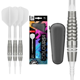 TARGET COLOURS GEN4 WHITE 90% 19G 2BA SOFT TIP DARTS (Colors White Soft Tip Darts)