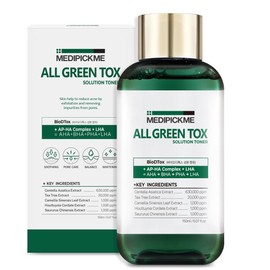 MEDIPICKME All Green Solution Toner 5.07 Fl Oz | Dive into Hydration & Soothing for Face and Hydrating Effect Deeply Cleanses and Nourishes Glow Essence