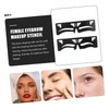 FRCOLOR Sets Professional Eyebrow Ruler Makeup Stencil Set Reusable Shaper