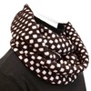 Wrapables Dottie Infinity Acrylic Knit Scarf Winter Circle Scarf, Brown/White