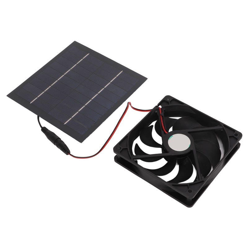 10W Solar Powered Panel Exhaust Fan Mini Ventilator Waterproof for