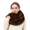 LA CARRIE Womens Leopard Print Infinity Scarf Loop Circle Neck