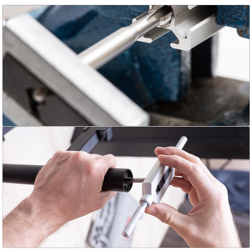 uxcell Adjustable Tap Wrench Handle, for Metric M6-M25 W1/4-1 Taps,