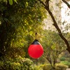 Red Outdoor Patio Playground Hanging Adjustable Ball Round Swing, Inflatable