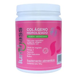 Colágeno Hidrolizado Lumihass Sabor Arándano 725 G I 30 Porciones I Adicionado Con Omega 3 aguacate magnesio acido Hialurónico biotina vitamina C I...