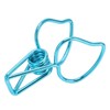 100pcs Binder Clips Cute Cartoon Peach Shape Metal Hollow Tail
