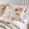 Greenland Home Antique Rose 100% Cotton Quilted Pillow Sham, Standard