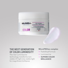 Goldwell Dualsenses Color Brilliance Hair Mask For Fine To Medium Hair- Quick 60Sec Treatment For Color Protect & Lightweight Conditioning, Enhances Shine, Hydration & Anti-Fade Care