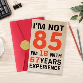 Abeletree 85th Birthday Decorations for Her Him, 85th Birthday Card for Women Men, Gifts for 85 Year Old Husband Wife, Gifts for Turning 85