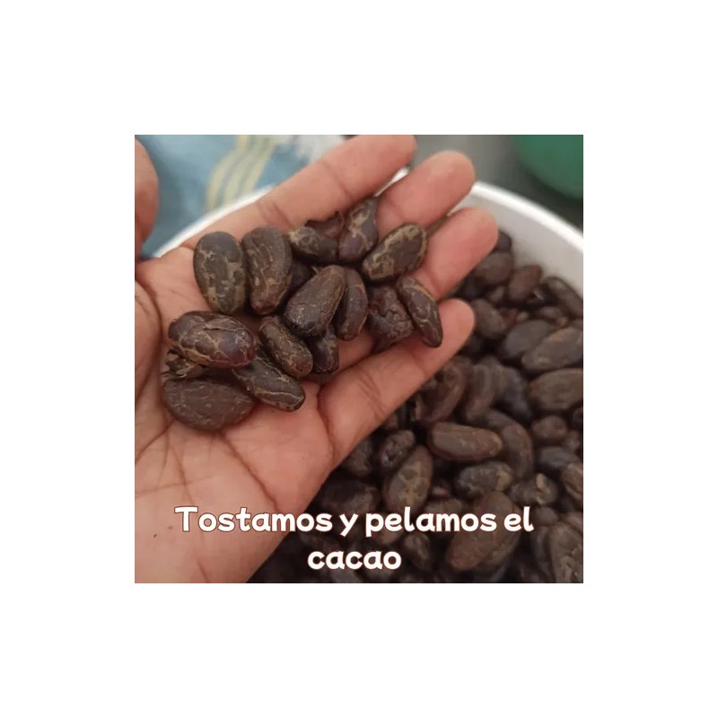 Cacao En Grano Tostado Artesanal Tradicional 500g