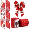 Glodecart 2 Rolls Paisley Ribbon for Wreath Bow Wrapping Gifts,