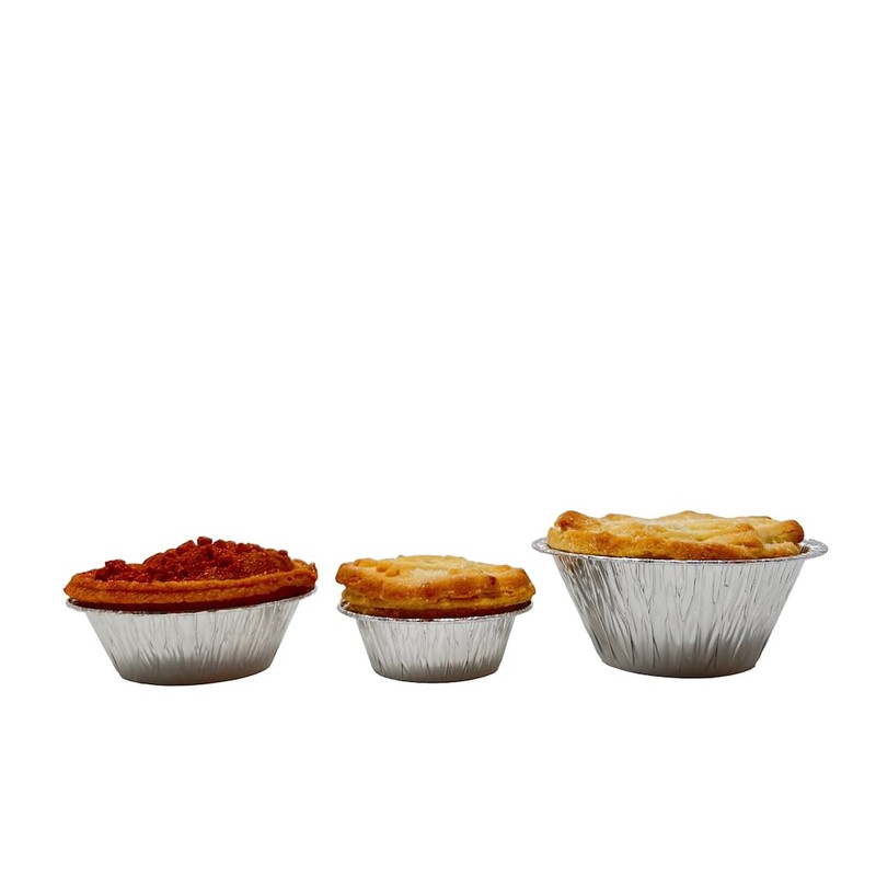 Bakery Direct Recyclable Small & Medium Mince Pie Foil Tart