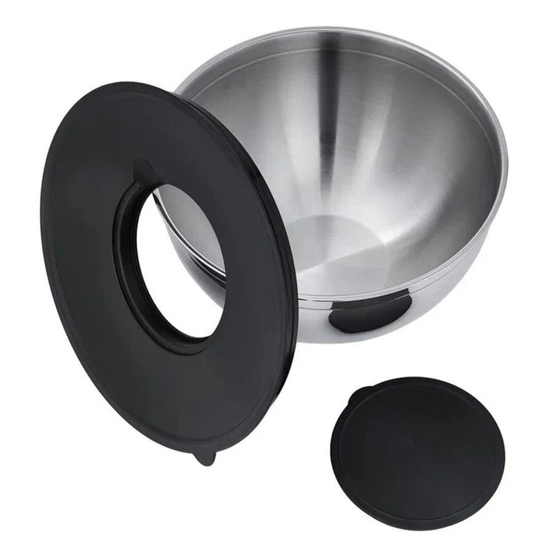Stainless Steel Mixing Bowl with Splash Proof Lid Serving Bowl