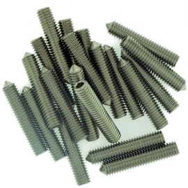 M3 (3mm x 10mm) Hex Socket Grub Screw (Cone Point) - Stainless Steel (A2) (Pack of 20)