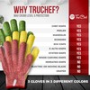 TruChef Cut Resistant Gloves - 3 Pack, Food Grade, Fits