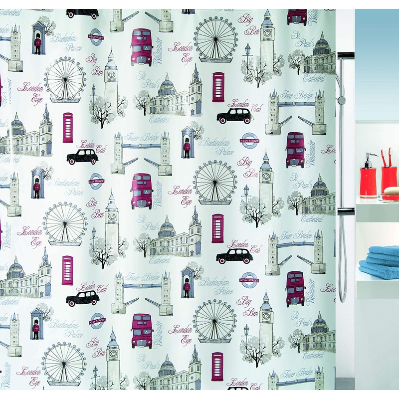 Spirella 10.17898 DV-PEVA Westminster, 180 x 200 cm, Sand/Red