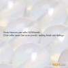 GEM-Inside 6mm Round Smooth White Opalite Beads for Jewelry Making
