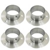 Yuqim 4 Pack Round Post Bases Heavy Duty Stainless Steel