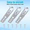3pcs WD01X27759 Dishwasher Mounting Brackets with Screws, Under Counter Installation