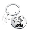 Gzrlyf Geology Keychain just One more Rock I Promise Keychain