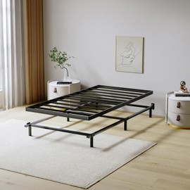 SHLAND Twin Box Spring 2 Inch Low Profile Bunkie Board Bed Slat Replacement, Twin Size Box Spring, Mattress Surpoort Base, Noise Free, Easy Assembly