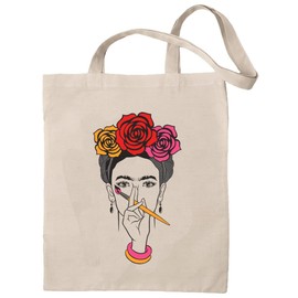 rainUP Tote Bag Frida Organic Cotton Painting, beige