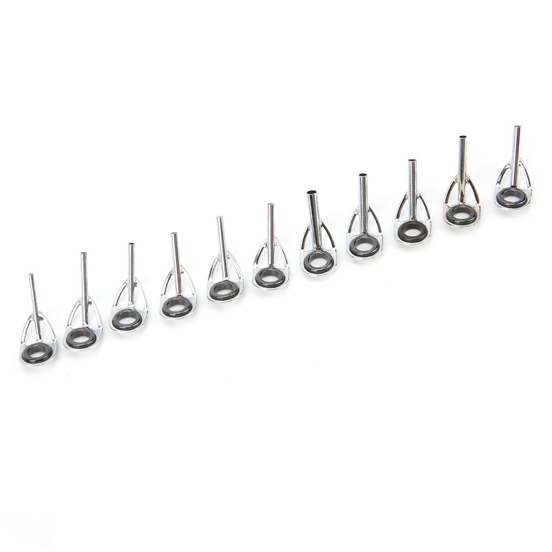 100Pcs Fishing Rod Guide Ring Set Ceramic Guide Eye Sets