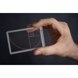 NYC Photo Safari: Golden Ratio/Fibonacci Composition View Finder/Viewer Photography/Painting/Drawing Credit Card Size Fits in Wallet/Camera Bag