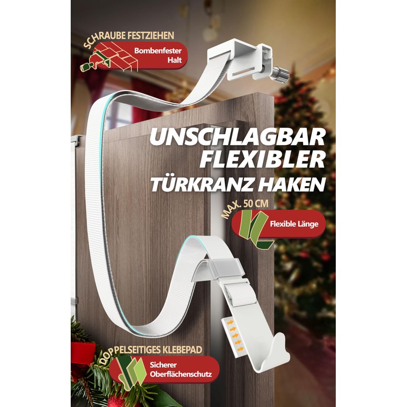 4smile Bicycle Towing Hitch Door Bicycle Trailer Hook, White